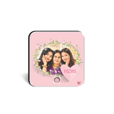 Personalized Mom Photo Musical Fridge Magnet Rechargeable Audio Gift